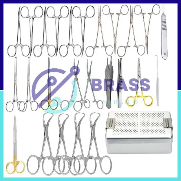 Best Quality Stainless Steel Veterinary/Dog Spay Surgery Kit / High Quality Surgical Instrument Sets By Brass Surgico