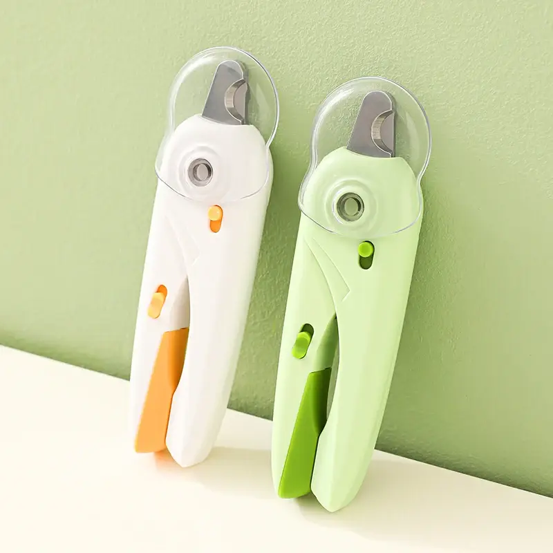 Pet Scissors Professional LED Light Animal Nail Clippers With Battery Cat Dog Toe & Paw Scissors