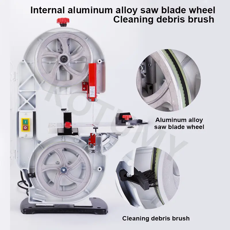 220V 350W 8 Inch Band Saw Woodworking Machine Electric Desktop Wire Saw Jig Saw Wood Saw Small Household
