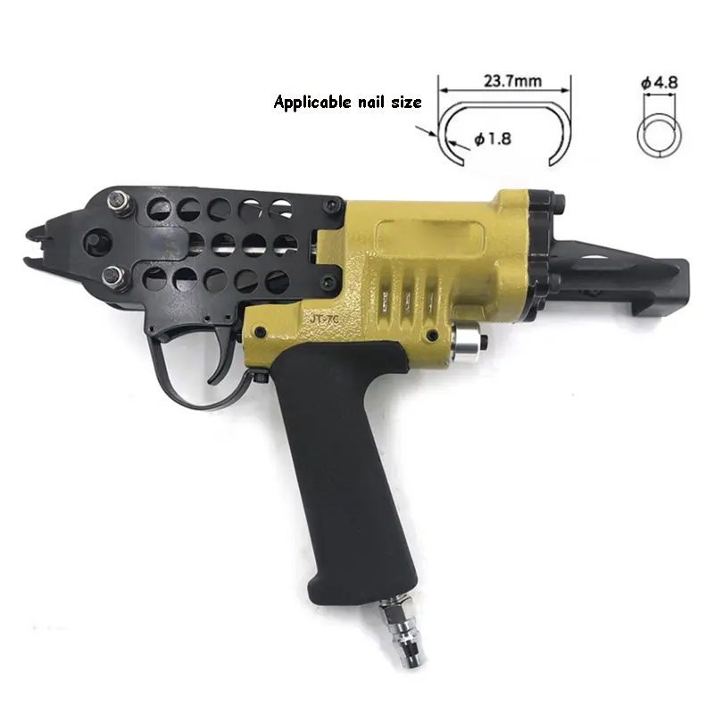 SC7C SC7E Air C Nail Gun, Air C-Ring Gun, Pneumatic Cage Stapler, Hog Ring Plier, C-Ring Nailer Tool, for Wire Cage Fence