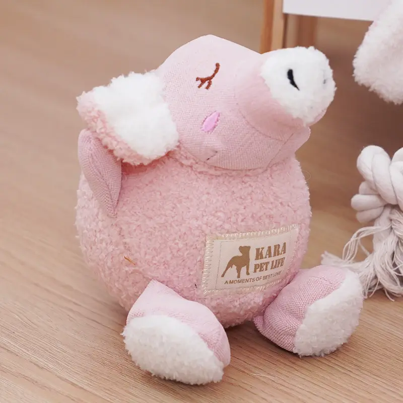Short Plush Squeaky Dog Chew Toy
