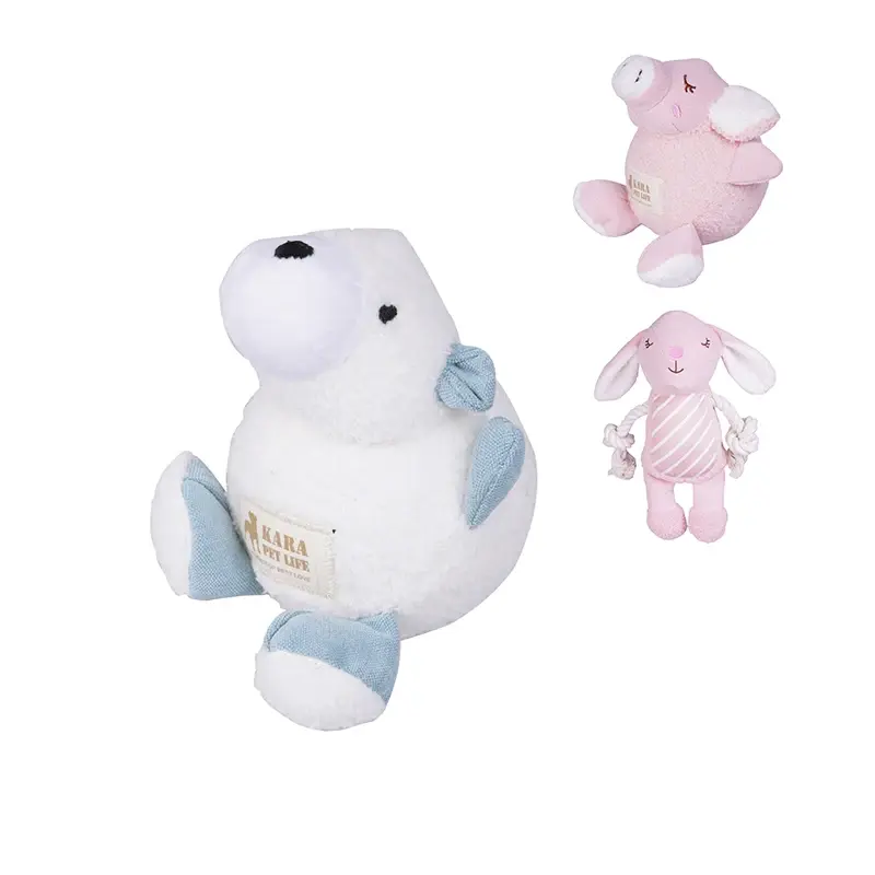 Short Plush Squeaky Dog Chew Toy