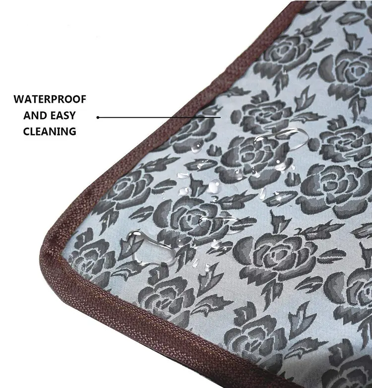 Dog Cat Electric Heating Pad Adjustable Warming Mat Waterproof Heated Blanket With Chew Resistant Steel Cord
