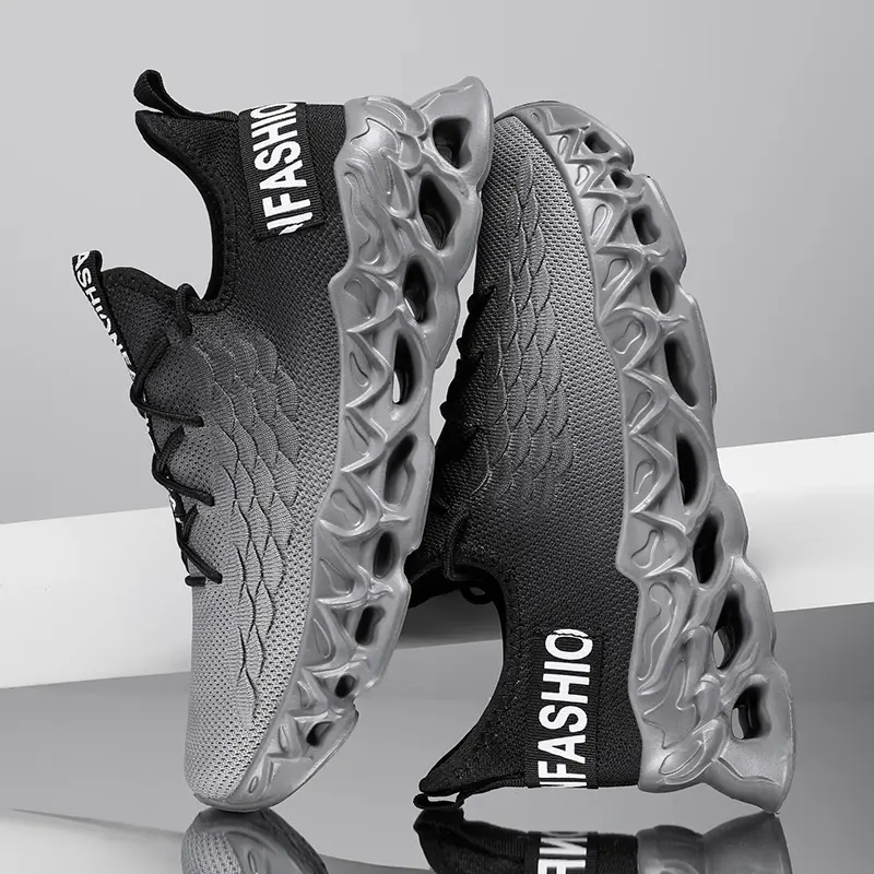 YRZL Men Casual Shoes Mesh Sneakers for Men Breathable Lightweight Slip on Walking Shoes Big Size Comfortable Outdoor Sports