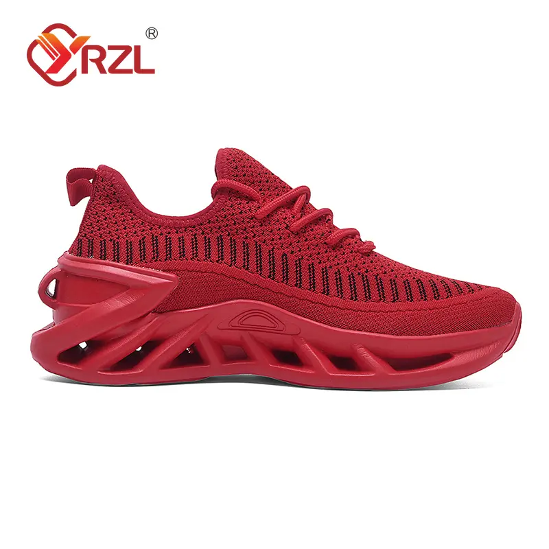 YRZL Mens Sneakers Breathable Non Slip Unisex Thick Sole Walking Shoes Comfortable Lightweight Casual Tennis Shoes for Men