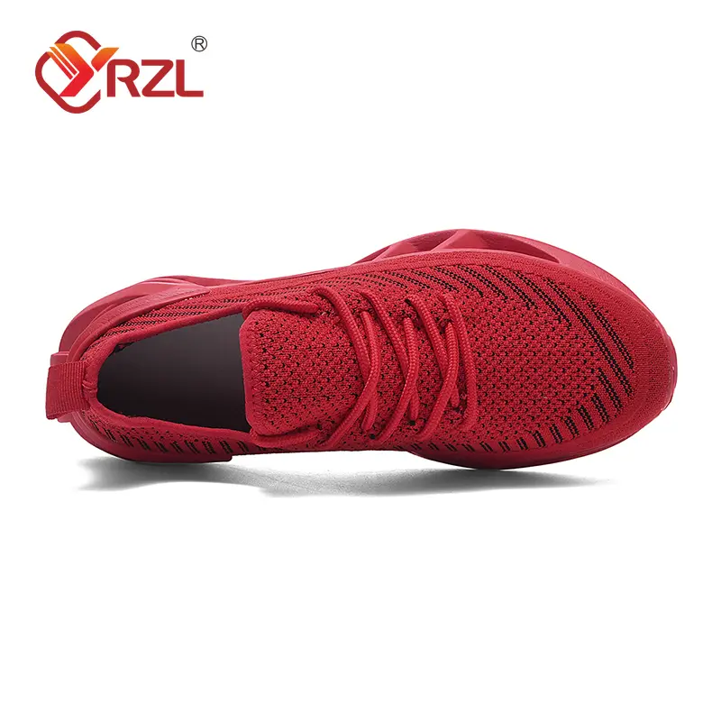 YRZL Mens Sneakers Breathable Non Slip Unisex Thick Sole Walking Shoes Comfortable Lightweight Casual Tennis Shoes for Men