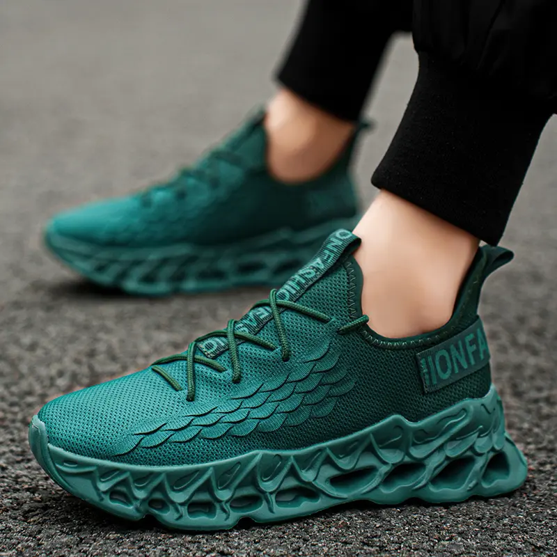 YRZL Men Casual Shoes Mesh Sneakers for Men Breathable Lightweight Slip on Walking Shoes Big Size Comfortable Outdoor Sports