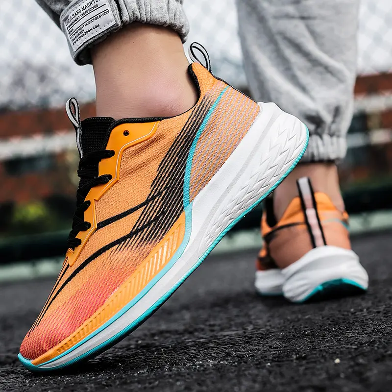 YRZL Running Lightweight Breathable Mesh Sneakers for Non Slip Comfortable Walking Shoes Men Sport Athletic Gym Training Shoes