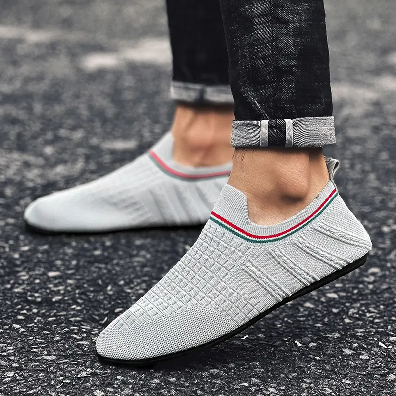 YRZL Loafers Men Soft Driving Moccasins High Quality Flats Male Walking Shoes Breathable Mesh Casual Loafers Summer Mens Shoes