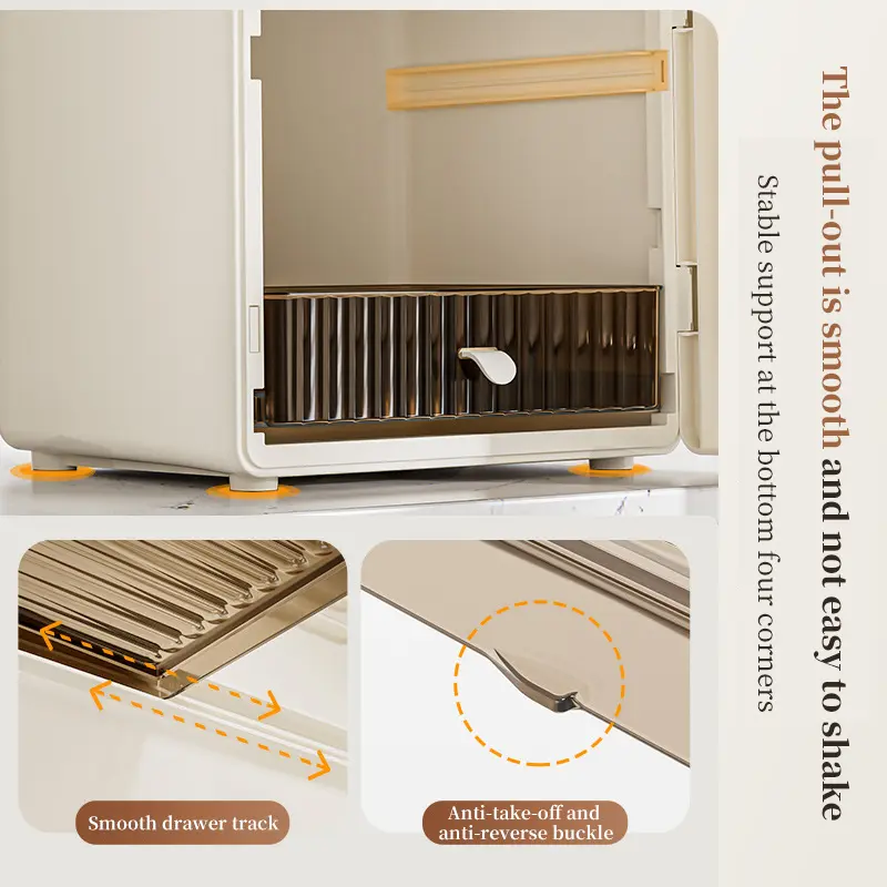 Cosmetics Storage Box Dust-proof Cosmetic Organizer Desktop Storage Drawer Skin Care Product Storage Box Makeup Storage Box