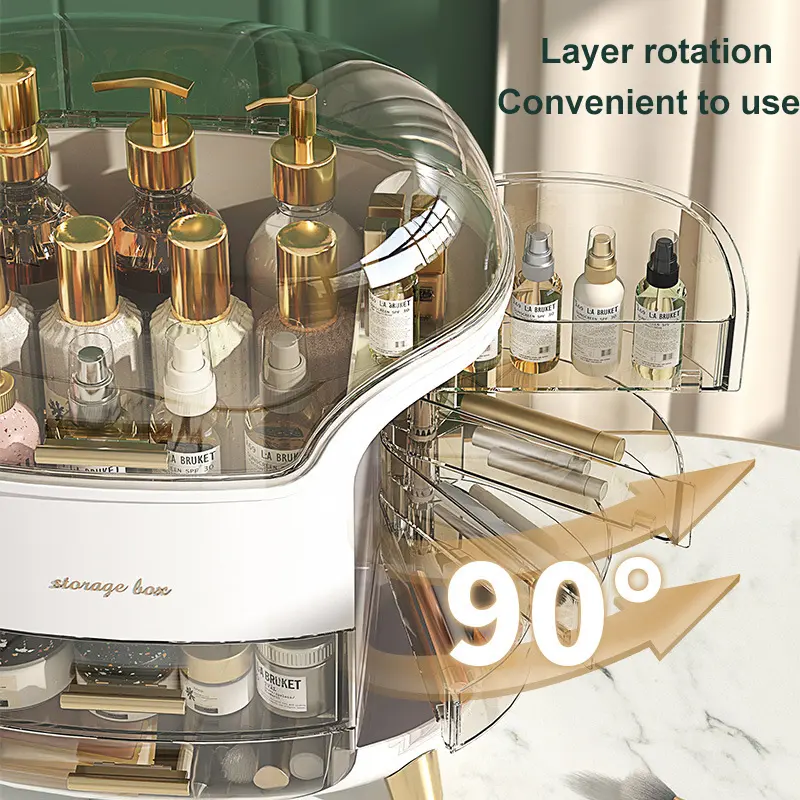 Cosmetic Storage Box Makeup Organizer Large Capacity Desktop Portable Storage Drawer Make Up Container Jewelry Lipstick Boxes