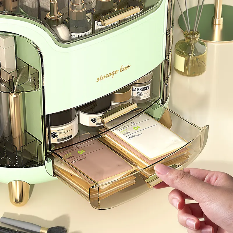 Cosmetic Storage Box Makeup Organizer Large Capacity Desktop Portable Storage Drawer Make Up Container Jewelry Lipstick Boxes
