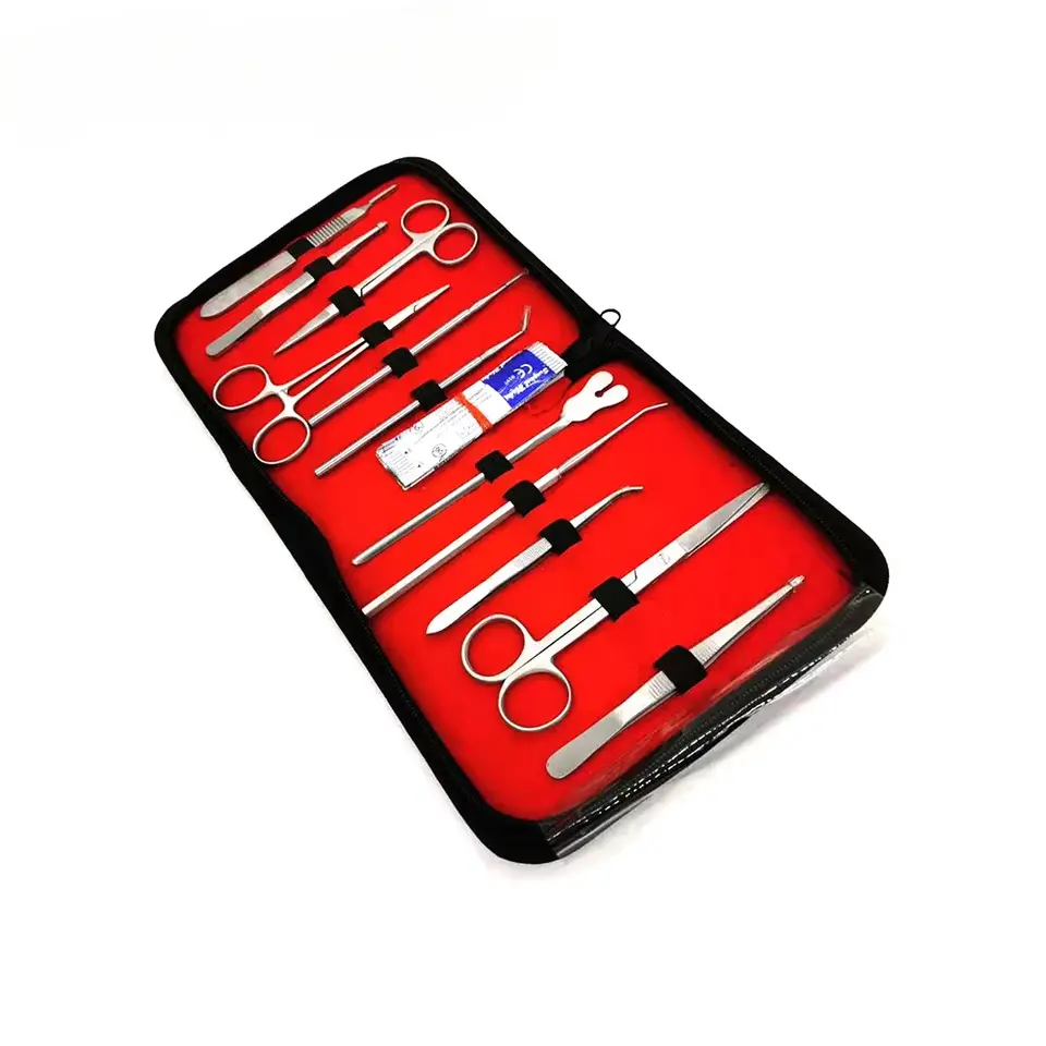 Medical Surgical Instruments Suture Tool Set Stainless Steel Sutures Medic Kit Set With 22pcs For Medical Students