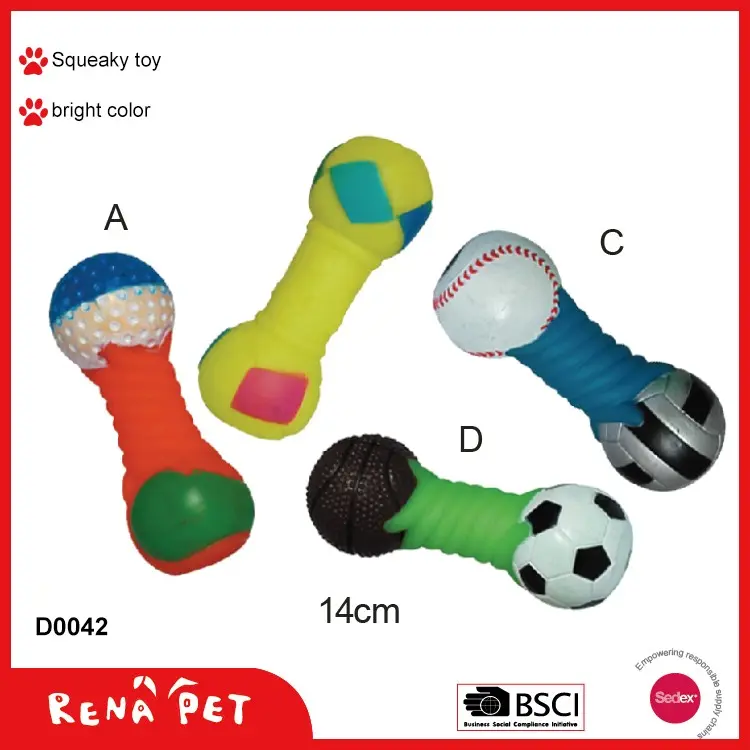 2017 New Design Interactive Squeaky Bone Shape Dog Toy