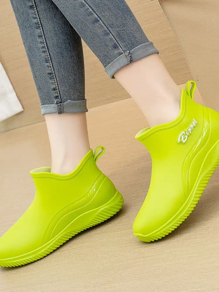 Couple Warm Rain Boots Detachable Cotton Women Water Shoes Four Seasons Universal Men Women Style Rain Boots