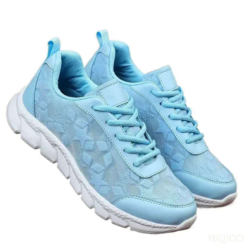 Women Casual Sneakers 2025 Fashion comfortable Sports Shoes Women Lace-up Mesh Breathable Women outdoor Soft soles Running Shoes