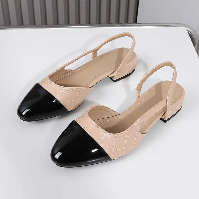 Summer Women's High Heels Korean Style Mary Jane Shoes Stylish Party Work Wear Ladies Casual Luxury Designer Sandals