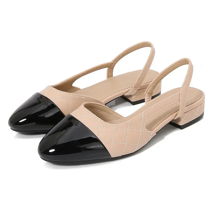 Summer Women's High Heels Korean Style Mary Jane Shoes Stylish Party Work Wear Ladies Casual Luxury Designer Sandals