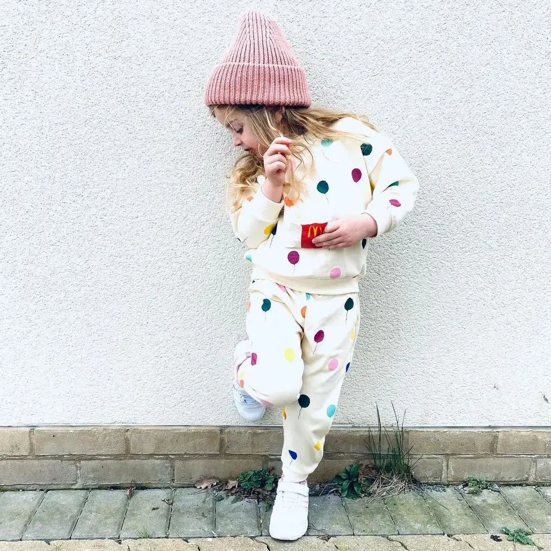 New Infant Baby Clothes Girls Dresses Spring Autumn Ruffled Dress Cute Princess Baby 0-3Y Cotton Colorful Balloon Long Sleeve