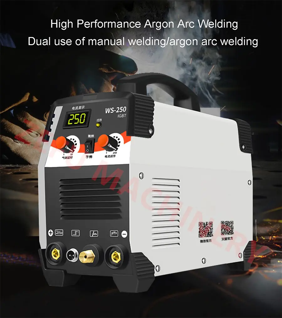 WS-250 Electric Welding Machine 220V Household Inverter Argon Arc Welding Machine Dual-Purpose Welder Power Tool