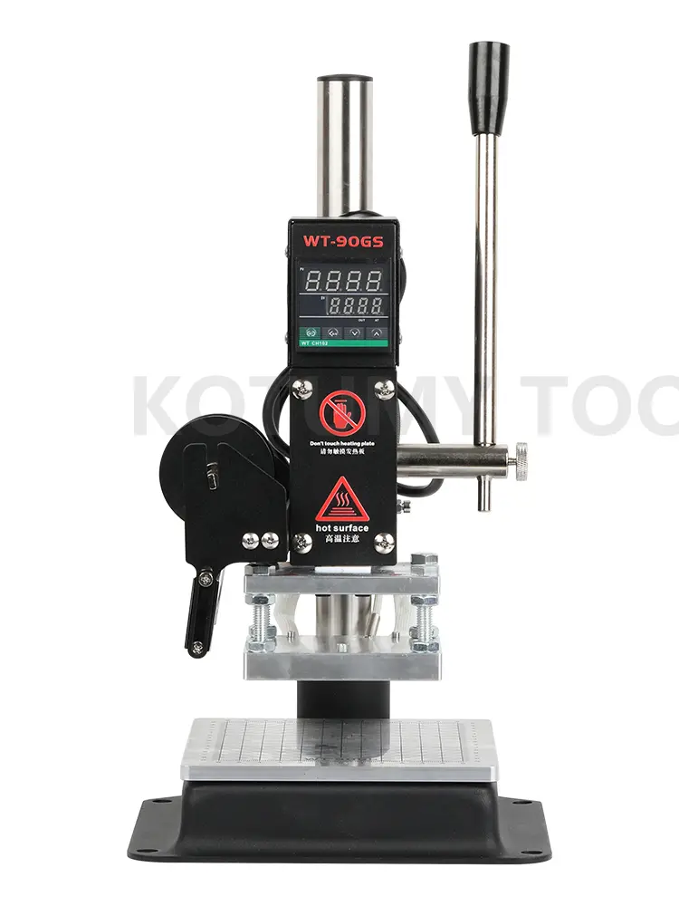 Manual Embossing Machine Hot Foil Stamping Machine PVC Leather Paper Wood Custom Logo Embossing Bronzing Machine