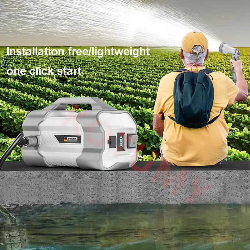 Outdoor Lithium Battery Dual-core Water Pump Agricultural Irrigation Car Wash Watering Vegetable Garden Supplies