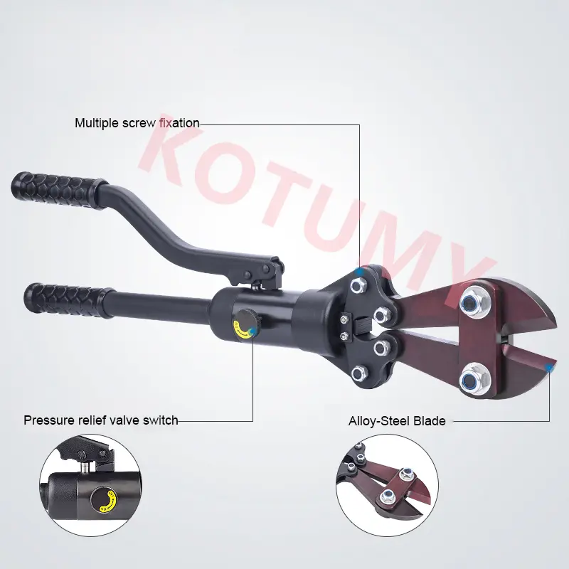 YQ-16C Hydraulic Steel Clamp Shear Hydraulic Screwed Rebar Cutting Tools Hydraulic Shear Pliers High Strength Blade
