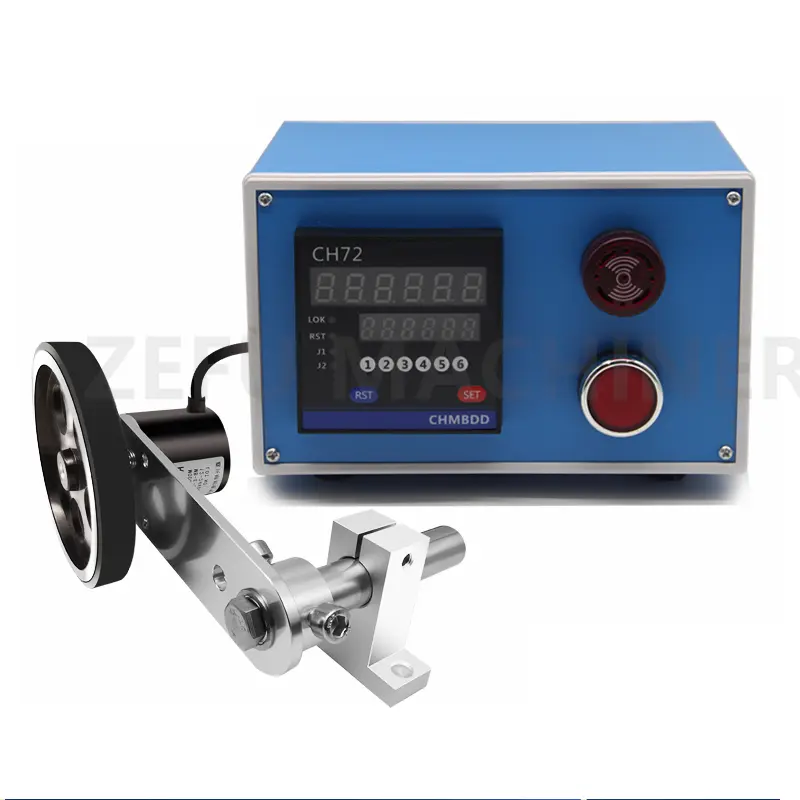 Electronic Digital Length Counter Meter Wheel Roll Length Measuring Meter Length Measurement Tool with Encoder and Alarm