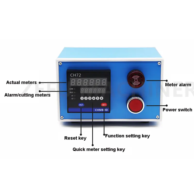 Electronic Digital Length Counter Meter Wheel Roll Length Measuring Meter Length Measurement Tool with Encoder and Alarm