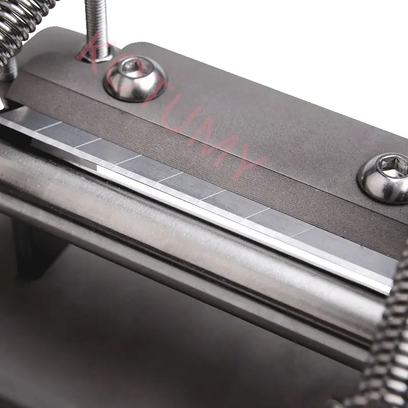 DIY Leather Strips Belt Thinning Machine Manual Leather Peeling Machine Cowhide Leather Splitter Machine Cutting Peeler Rolling