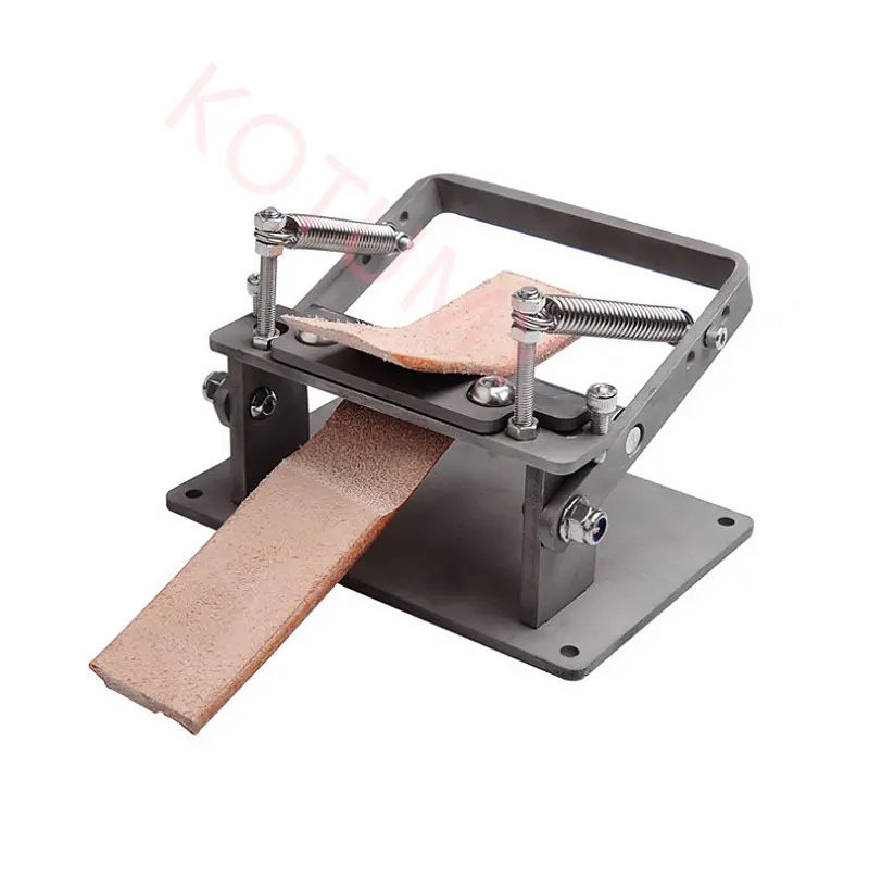 DIY Leather Strips Belt Thinning Machine Manual Leather Peeling Machine Cowhide Leather Splitter Machine Cutting Peeler Rolling