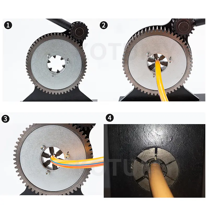 Hose Press Manual Hose Crimper Spray Agricultural Hose Joint Withholding Machine Mechanical Gear Hose Crimping Machine