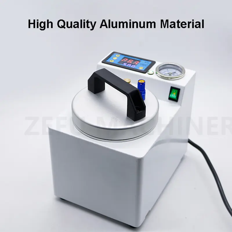 Dental Lab Automatic Polymerizer Portable Curing Pressure Pot Polymerizing Machine Adsorption silicone rubber repair