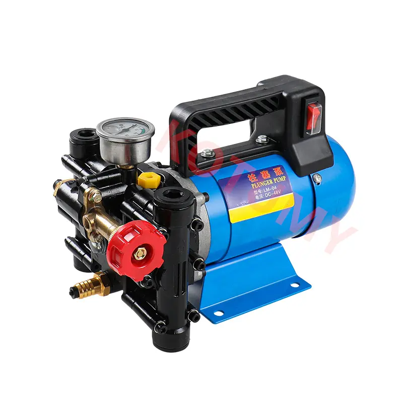 Electric High Pressure Pump Spraying Car Wash Irrigation Sprayer Double Cylinder Plunger Agricultural Sprayer 12V/24V/48V/60V/22