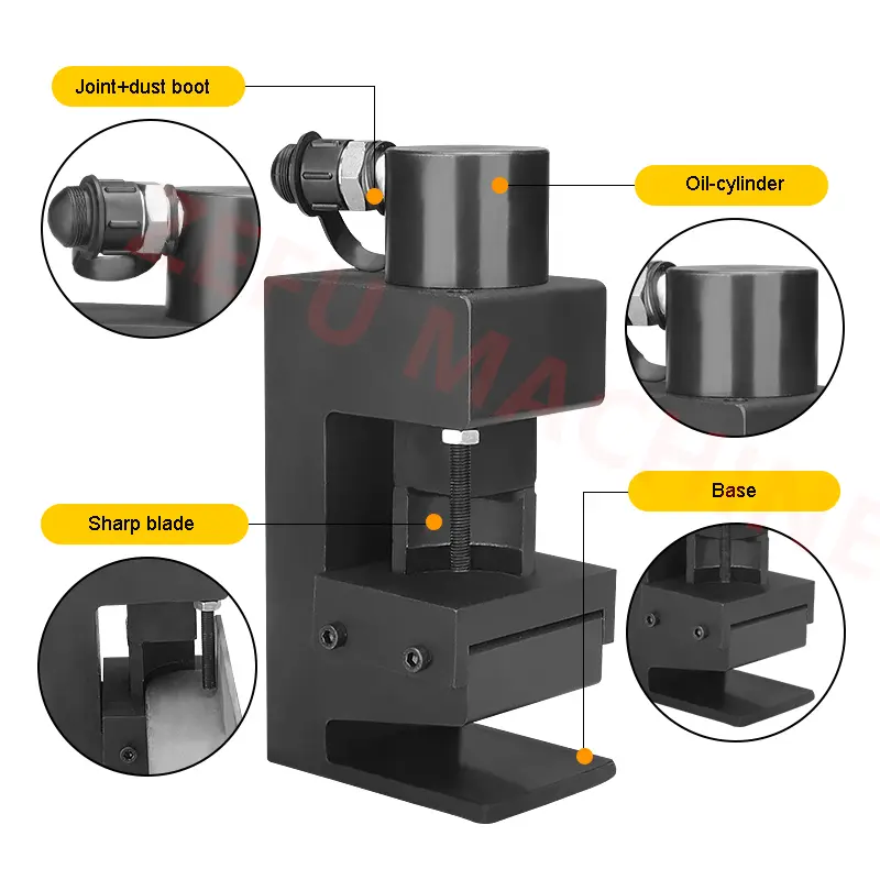 Split Type Hydraulic Chamfering Machine Angle Iron Cutter Cutting Fillet Angle Iron Machine Processing Trimming Tool