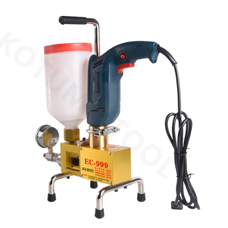 910W 1100W High Pressure Waterproof Grouting Machine Epoxy Injection Pump Epoxy/Polyurethane Foam Grouting Liquid Leakage Tool