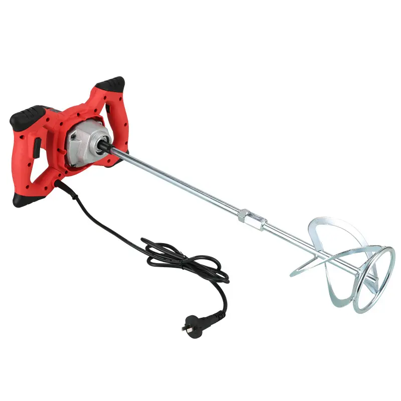 Electric Mixer 6 Gear Adjustable Speed 2100W Handheld Paint Cement Plaster Mortar Coating Mixer Putty Powder Stirring Machine