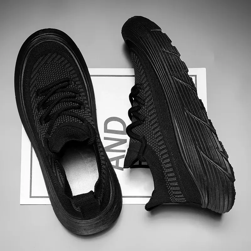 2024 Summer Men's Sneakers High Quality Thick Sole Men Casual Sneakers Mesh Walk Breathable Basic Comfortable Running Shoes Man
