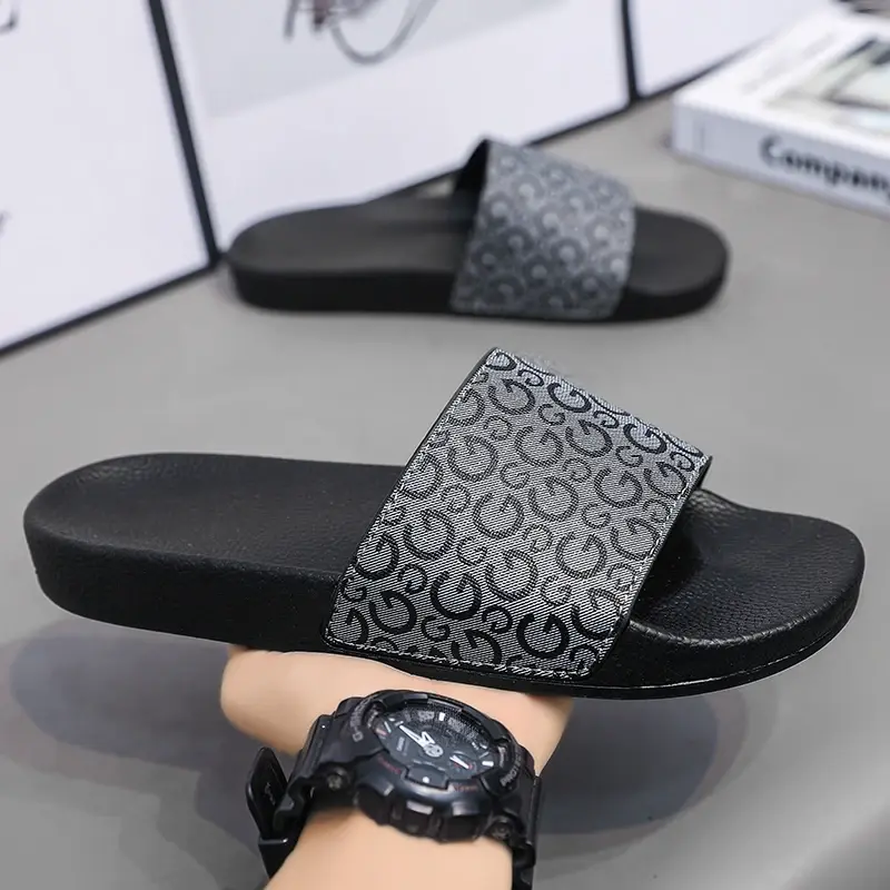 2025 Slippers Summer Men's Home Non-Slip Deodorant Indoor Home Shit Feeling 2024 New Outdoor Sandals