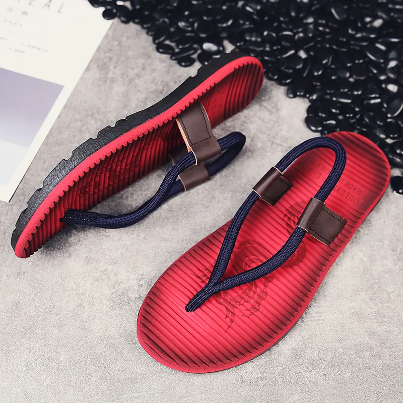 Men's New Flip Flops Super Comfortable and Fashionable Men's Flip Flops Summer Beach Flip Flops Men's Fashionable Breathable Cas
