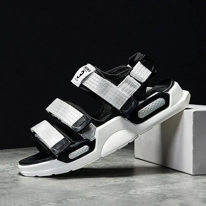 Summer Men's Sport Sandals Big Size 45 Slip on Casual Shoes for Men Outdoor Fashion Holiday Thick Sole Beach Sandals