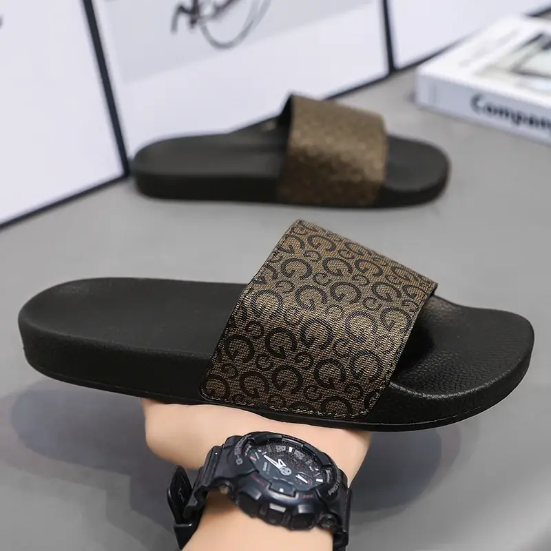2025 Slippers Summer Men's Home Non-Slip Deodorant Indoor Home Shit Feeling 2024 New Outdoor Sandals