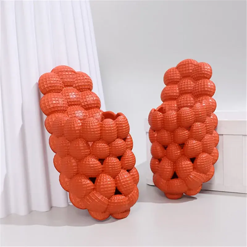 Women Man Soft Bubble Slippers Fashion 2024 New EVA Cool Home Beach Shoes Massage Sole Slippers Designer Indoor Peanut Slipper