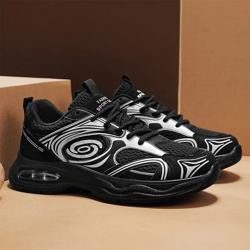 2025 New Mesh Breathable Sports Shoes Breathable Men's Shoes Soft Sole Shock-Absorbing Casual Running Shoes for Men