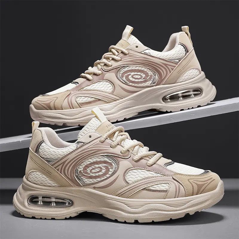 2025 New Mesh Breathable Sports Shoes Breathable Men's Shoes Soft Sole Shock-Absorbing Casual Running Shoes for Men