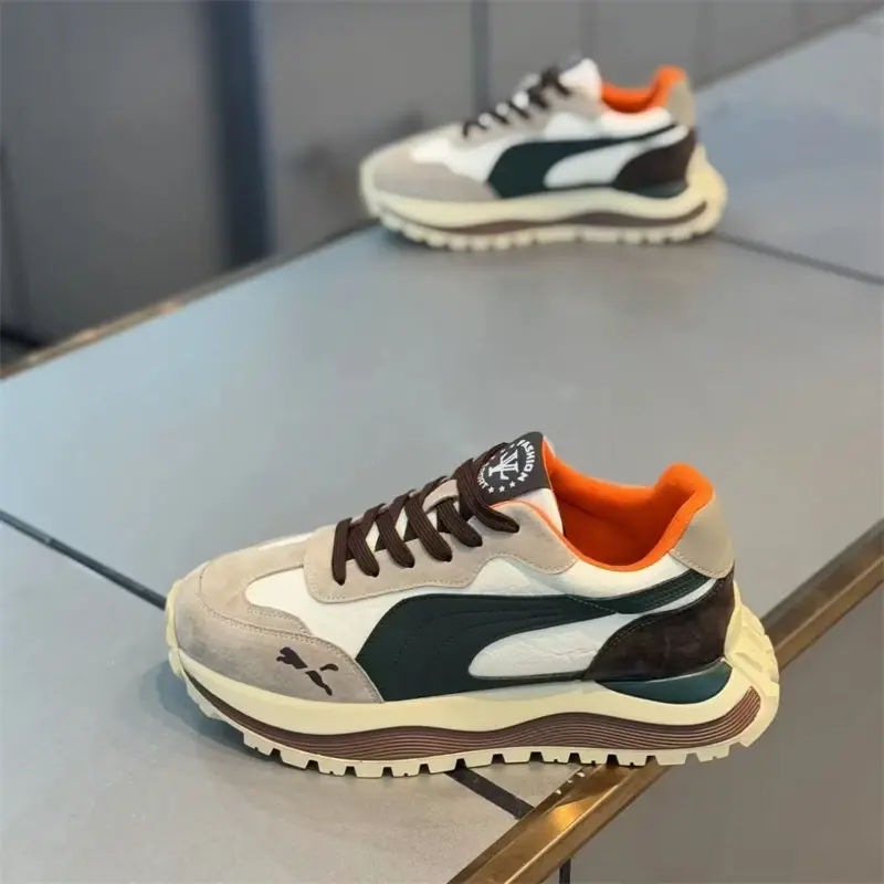 2025 Summer Casual Shoes Men's Sports Shoes Street Casual Platform Shoes Soft and Comfortable Non-slip Fashion Men's Shoes