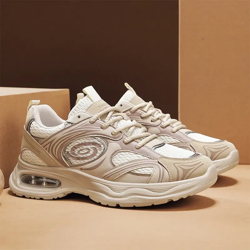2025 New Mesh Breathable Sports Shoes Breathable Men's Shoes Soft Sole Shock-Absorbing Casual Running Shoes for Men