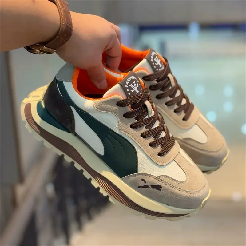 2025 Summer Casual Shoes Men's Sports Shoes Street Casual Platform Shoes Soft and Comfortable Non-slip Fashion Men's Shoes