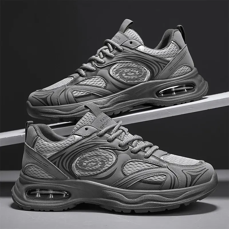 2025 New Mesh Breathable Sports Shoes Breathable Men's Shoes Soft Sole Shock-Absorbing Casual Running Shoes for Men