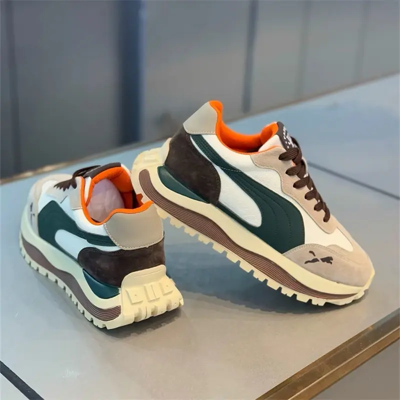2025 Summer Casual Shoes Men's Sports Shoes Street Casual Platform Shoes Soft and Comfortable Non-slip Fashion Men's Shoes